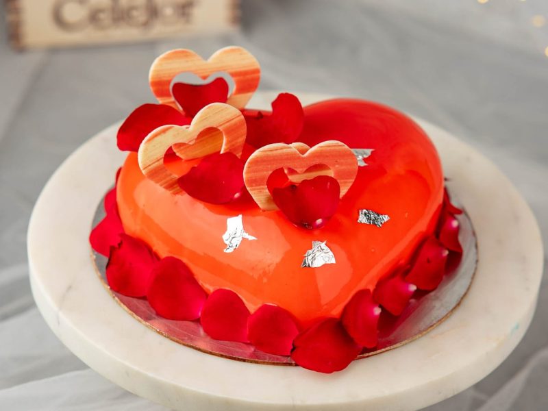 Rose Petal Ganache Cake