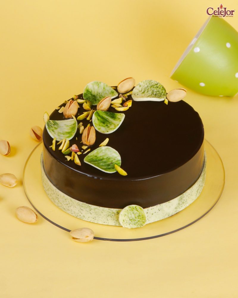 Pistachio Kunafa Cake