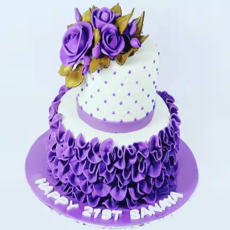 Fondant Wedding Cake (FWD-1015)
