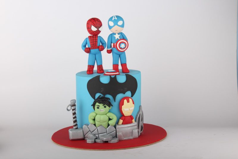 Fondant Avenger Cake (FBT-6023)
