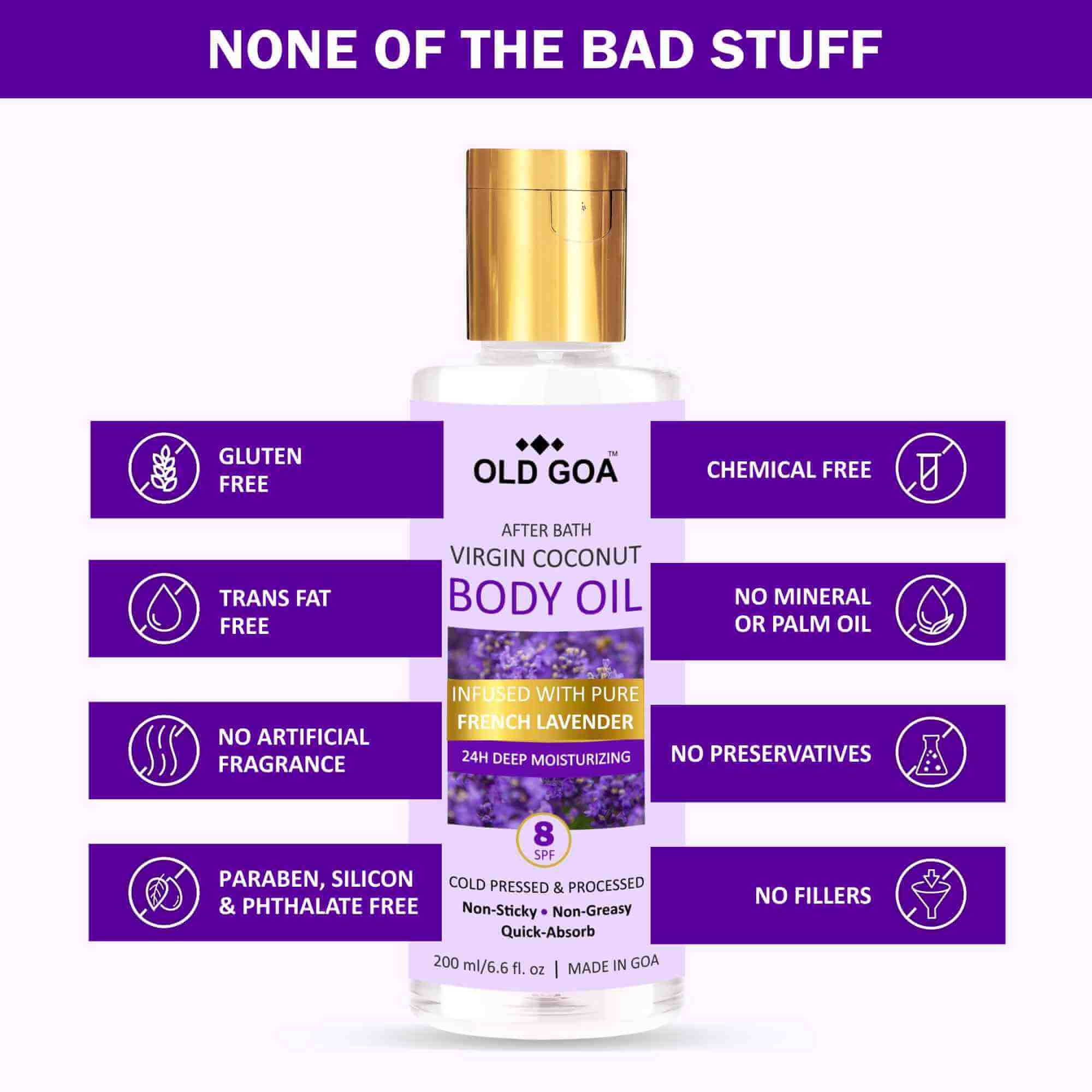Body oil slides Lavender 5