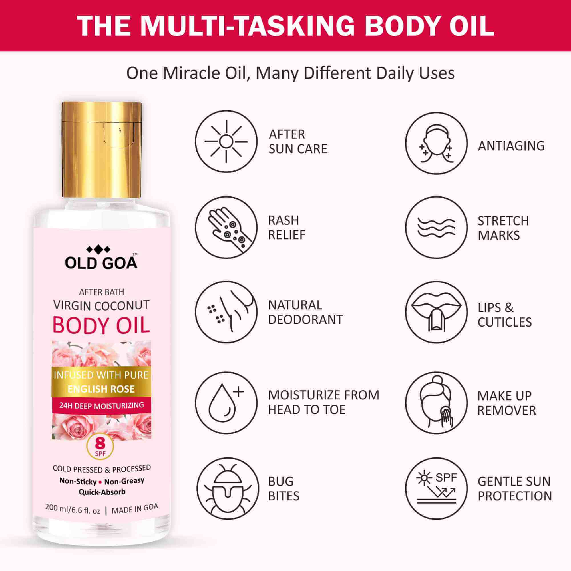 Body oil slides rose 3