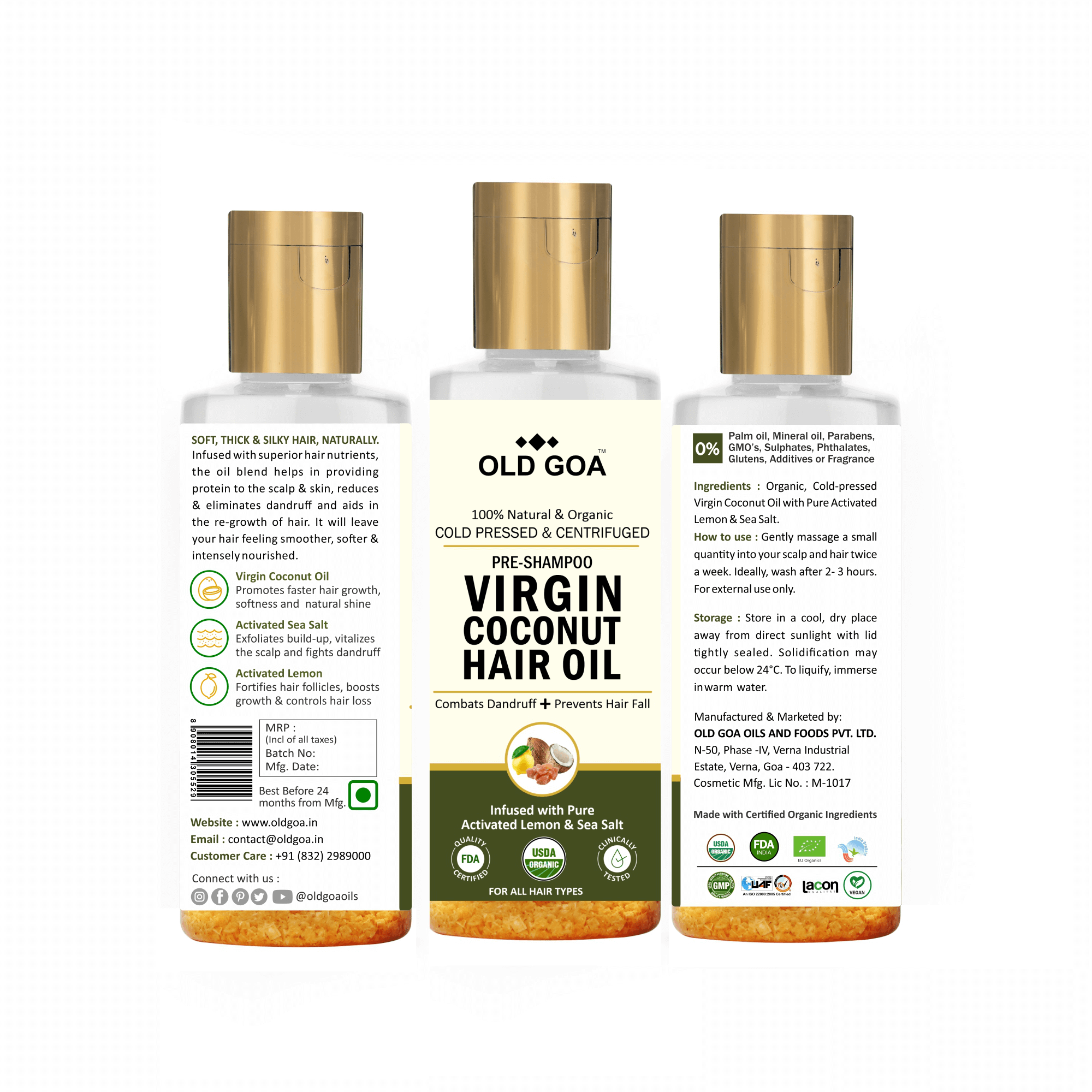 virgin coconut hair oil- oldgoa.in